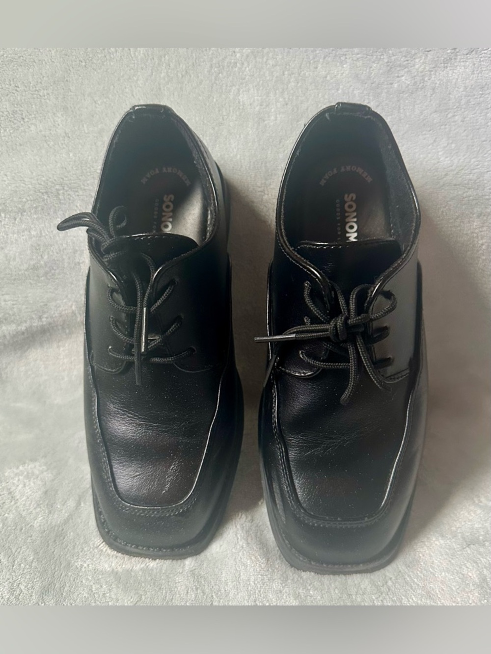 Sonoma Boys’ Black Oxford Dress Shoes